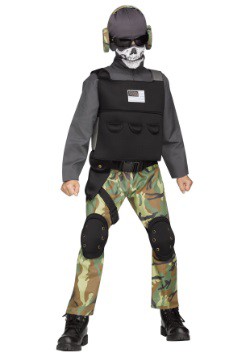 Boys Skull Soldier Costume