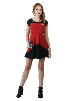 Star Trek Starfleet Red Skater Dress