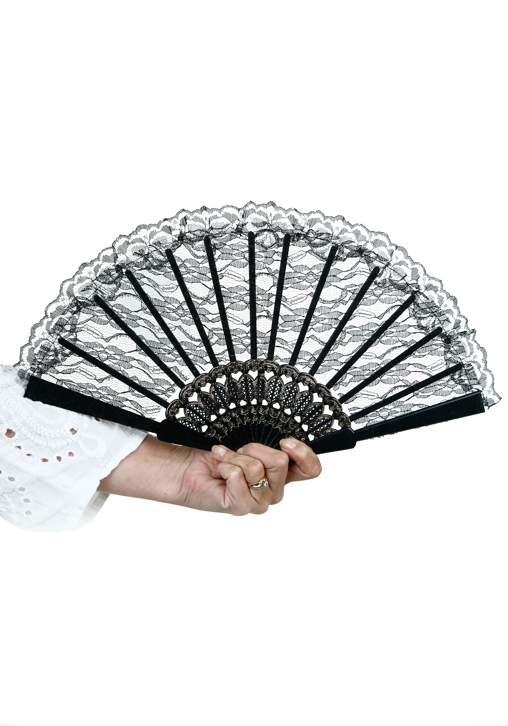 black hand fan