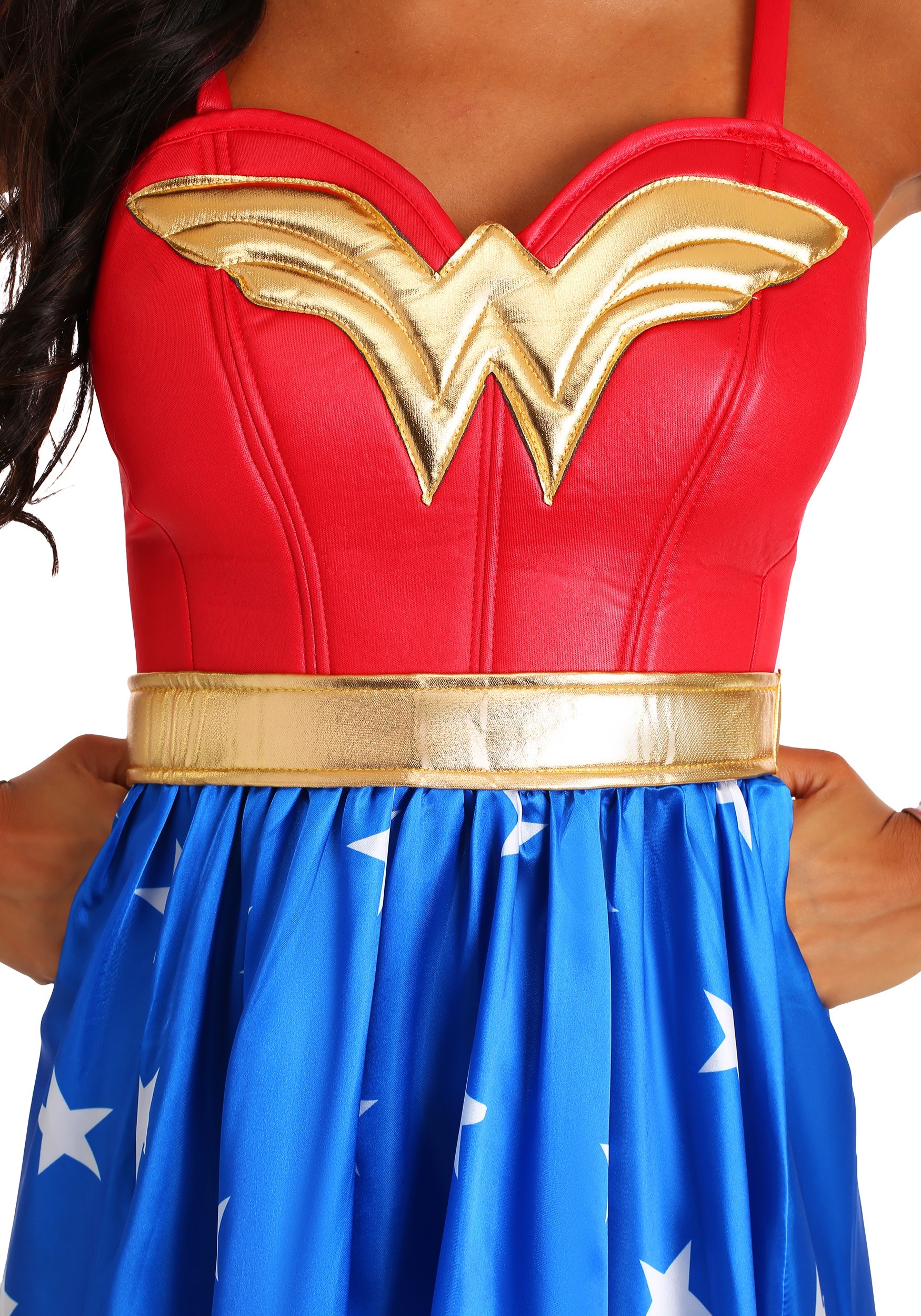 Women S Deluxe Long Dress Wonder Woman Costume