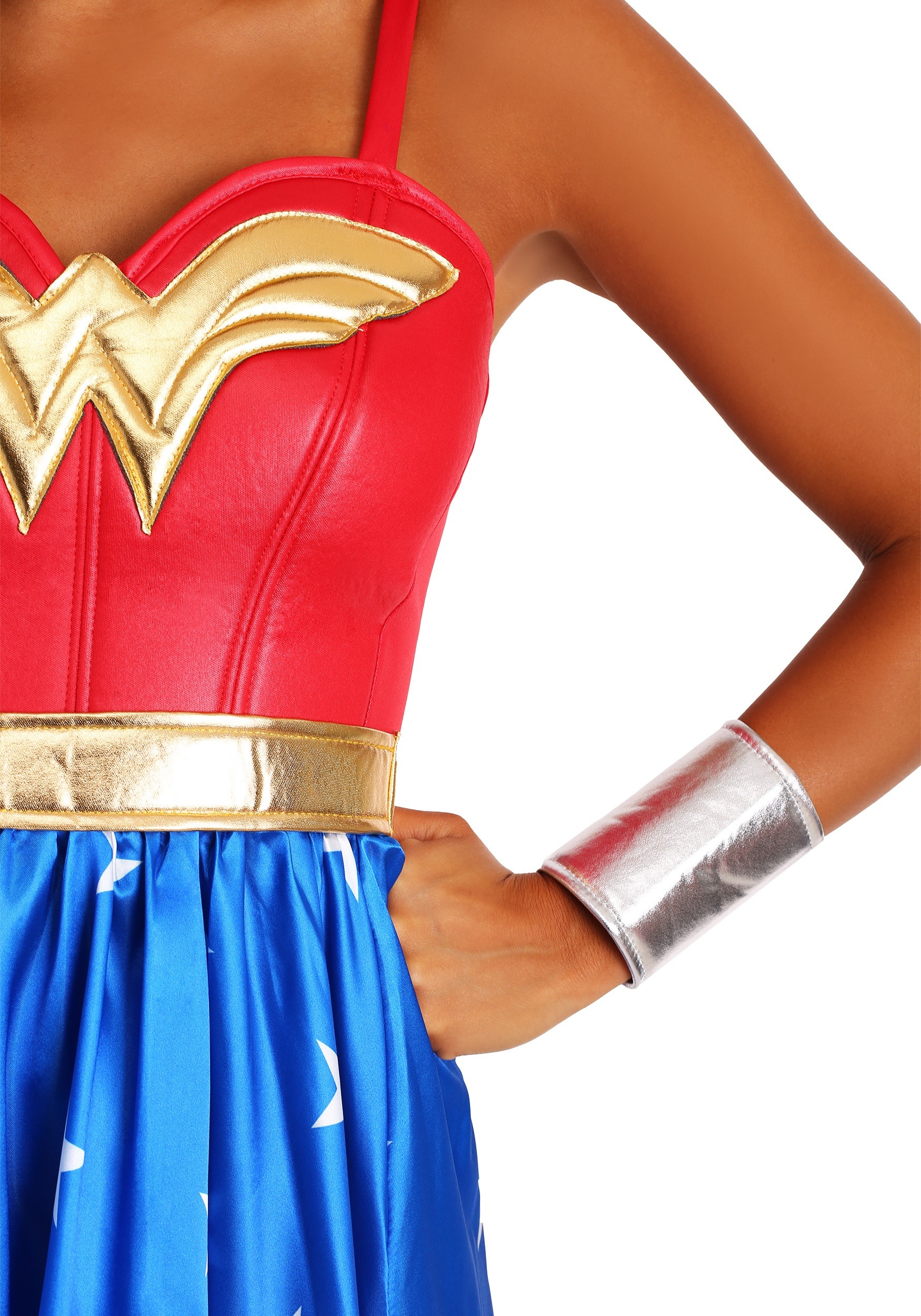 Women S Deluxe Long Dress Wonder Woman Costume