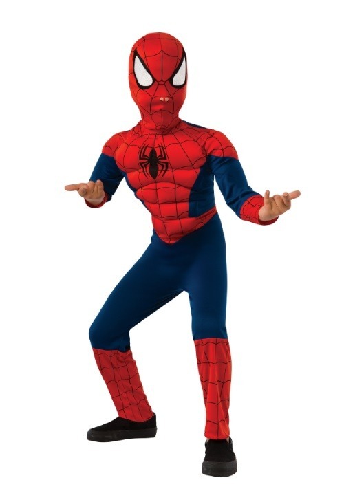 Child Ultimate Spider Man Muscle Chest Costume