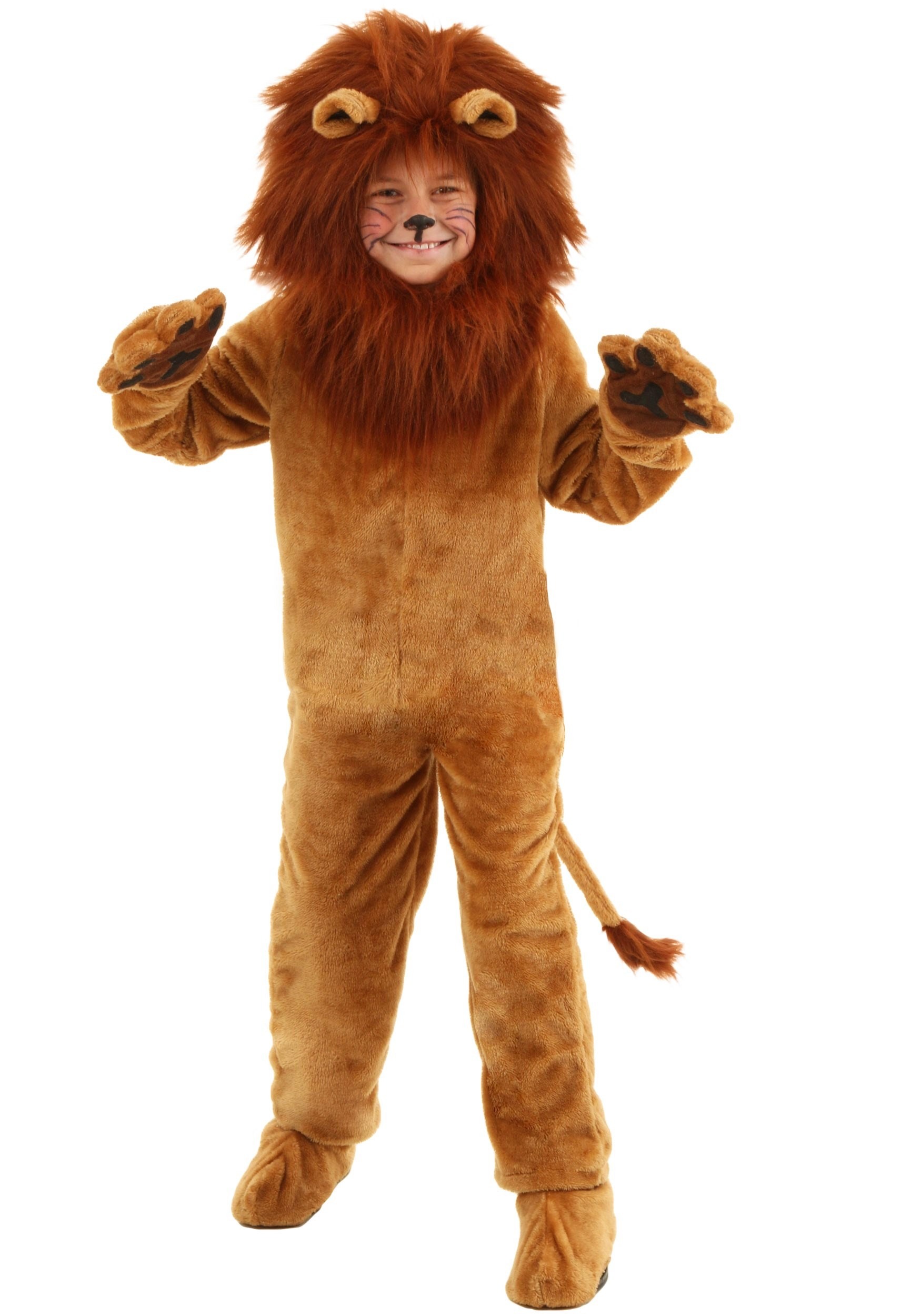 Halloween Party Costumes Children Kids Animal Lion Costume Jumpsuit for Boy Girl 