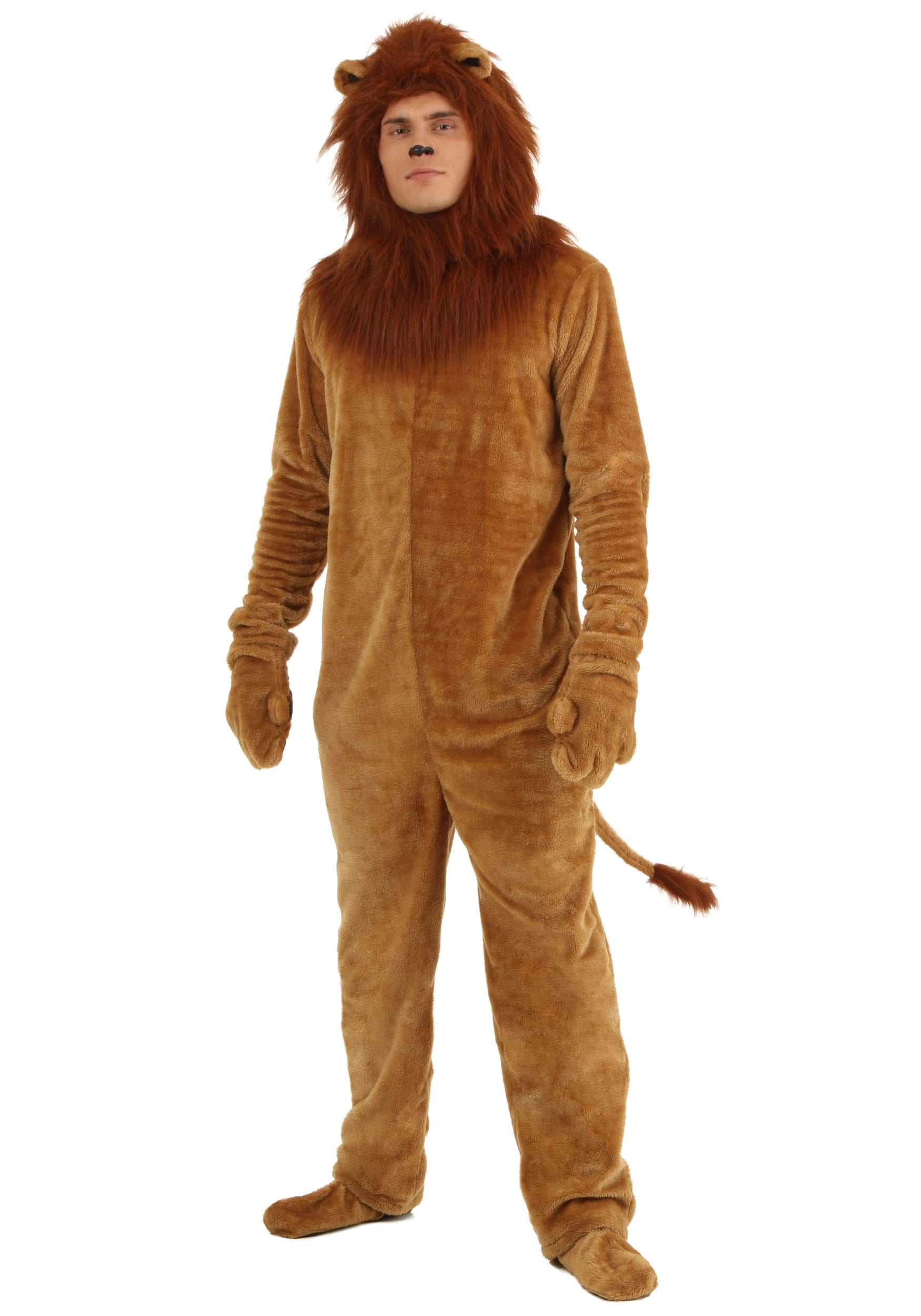 Plus Size Men's Deluxe Lion Costume