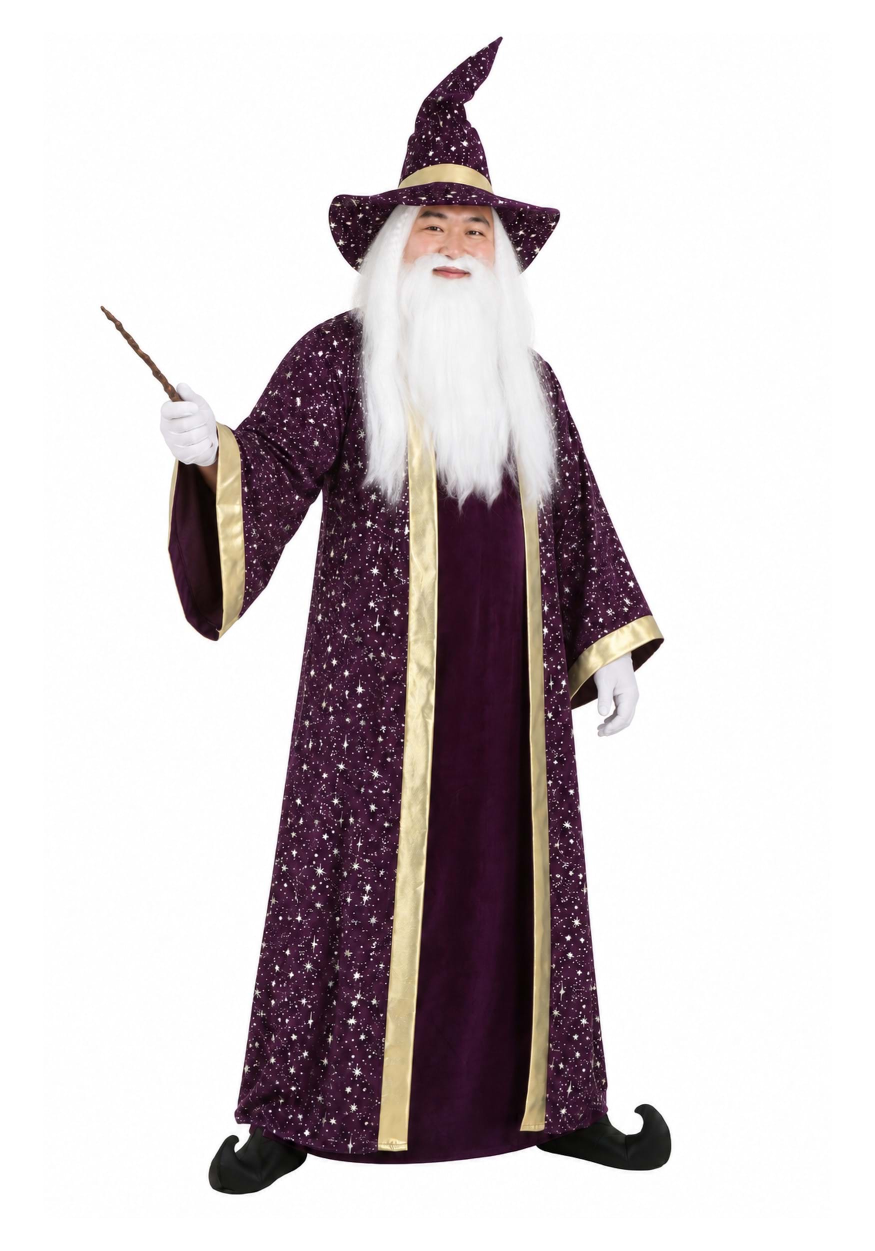 Men's Plus Size Wizard Costume