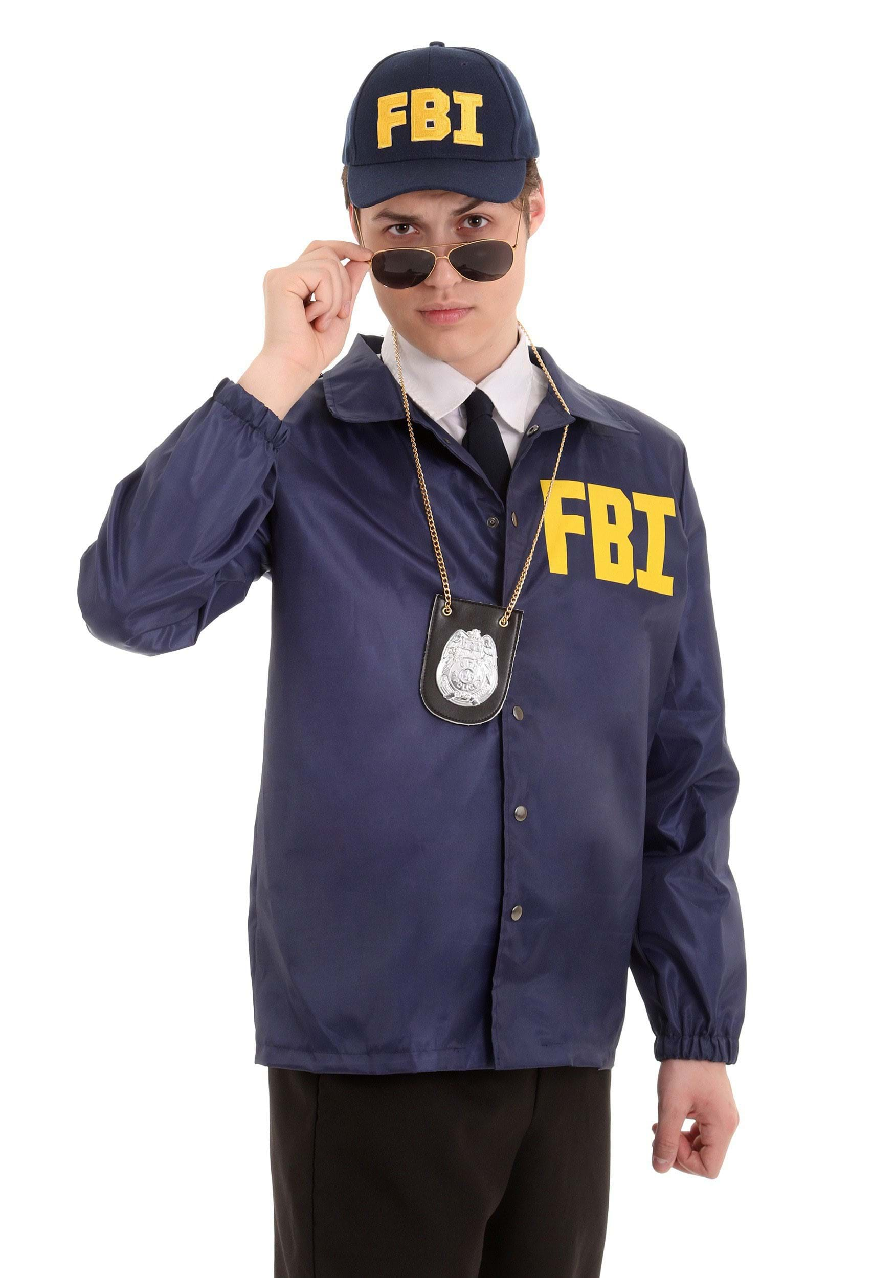 Disfraz de FBI para adultos Multicolor