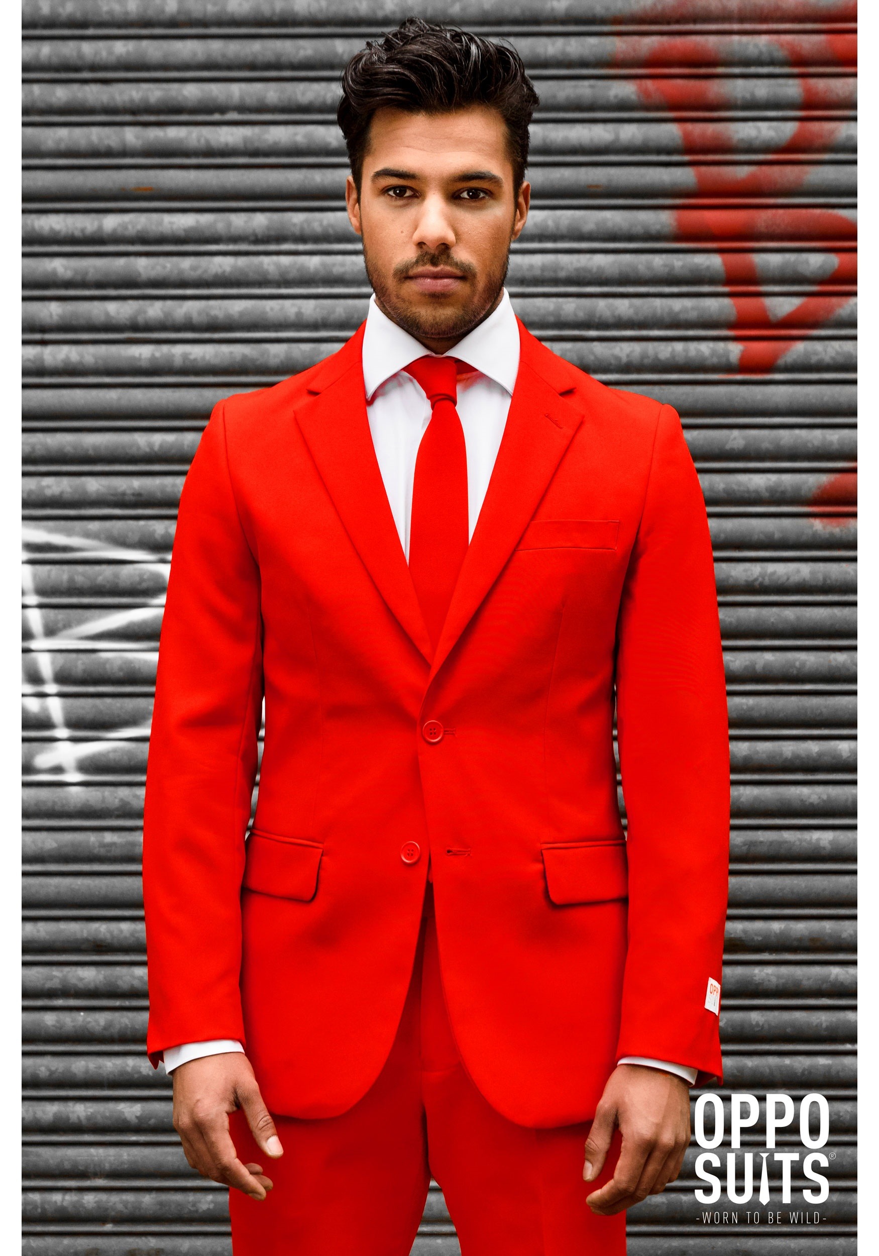  Men  s Opposuits Red  Suit 