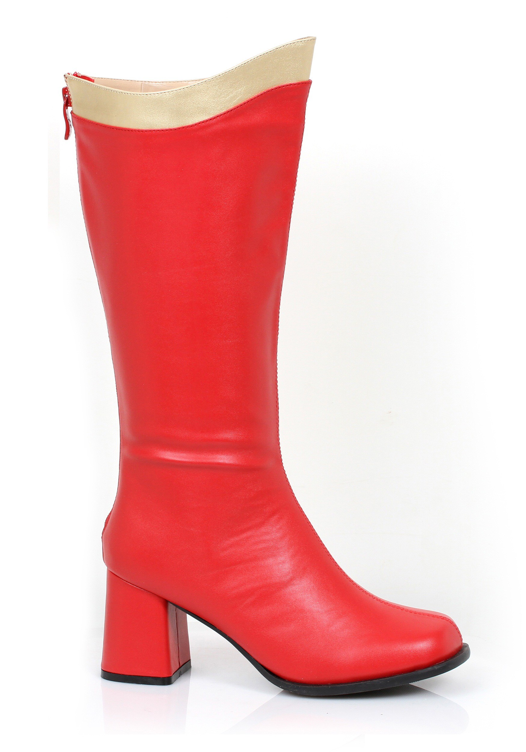 Red And Gold Adult Super Hero Boots