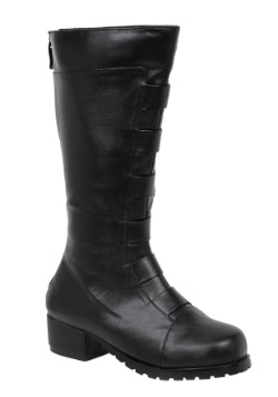 Kid's Black Deluxe Superhero Boots