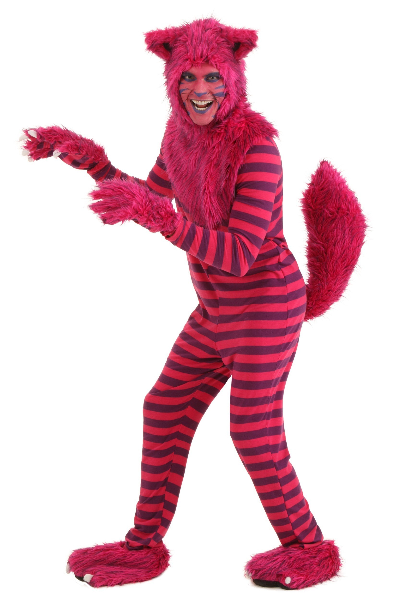 Men's Cheshire Cat Faux Fur Costume