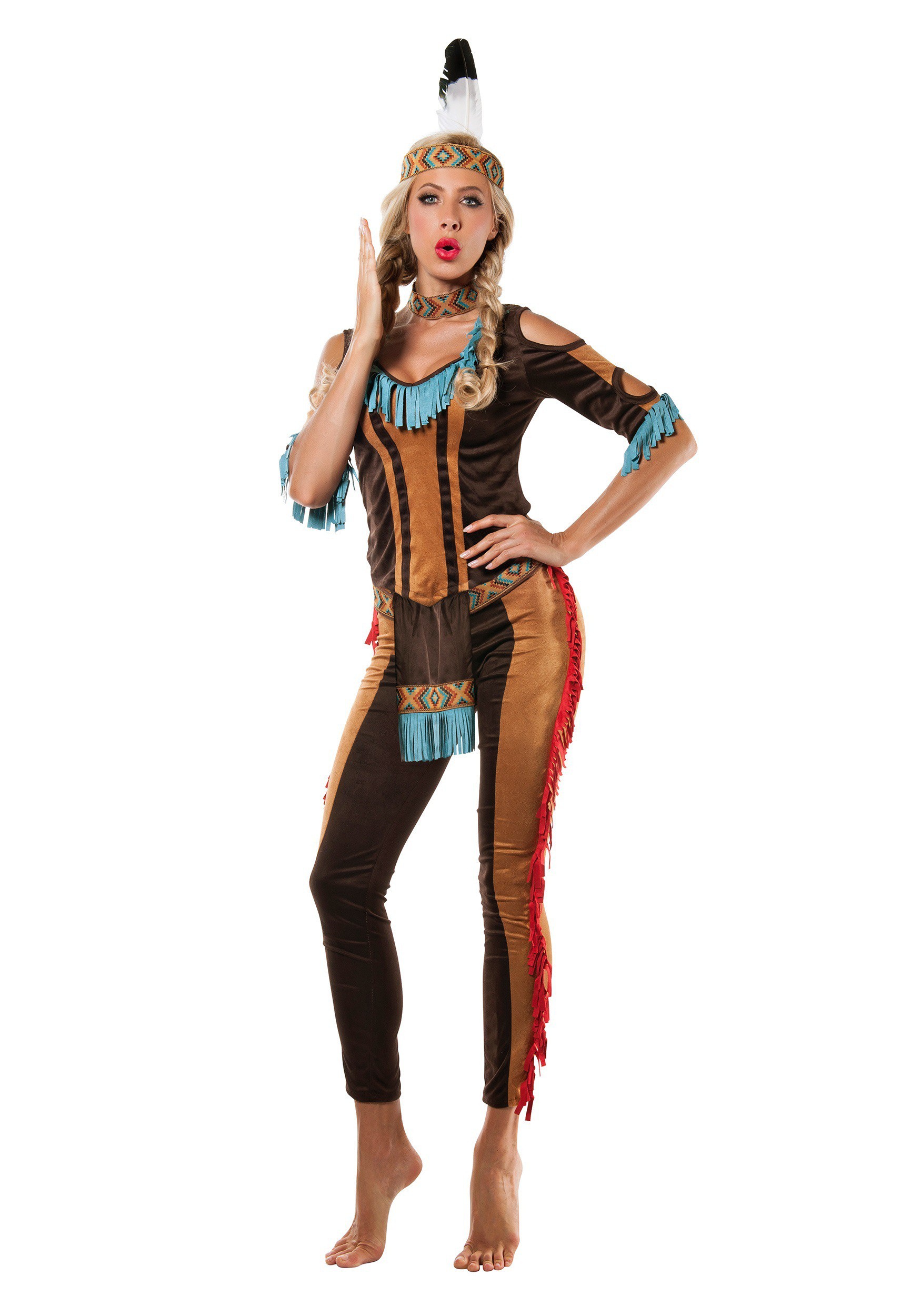 Womens Tribal Native American Costume 