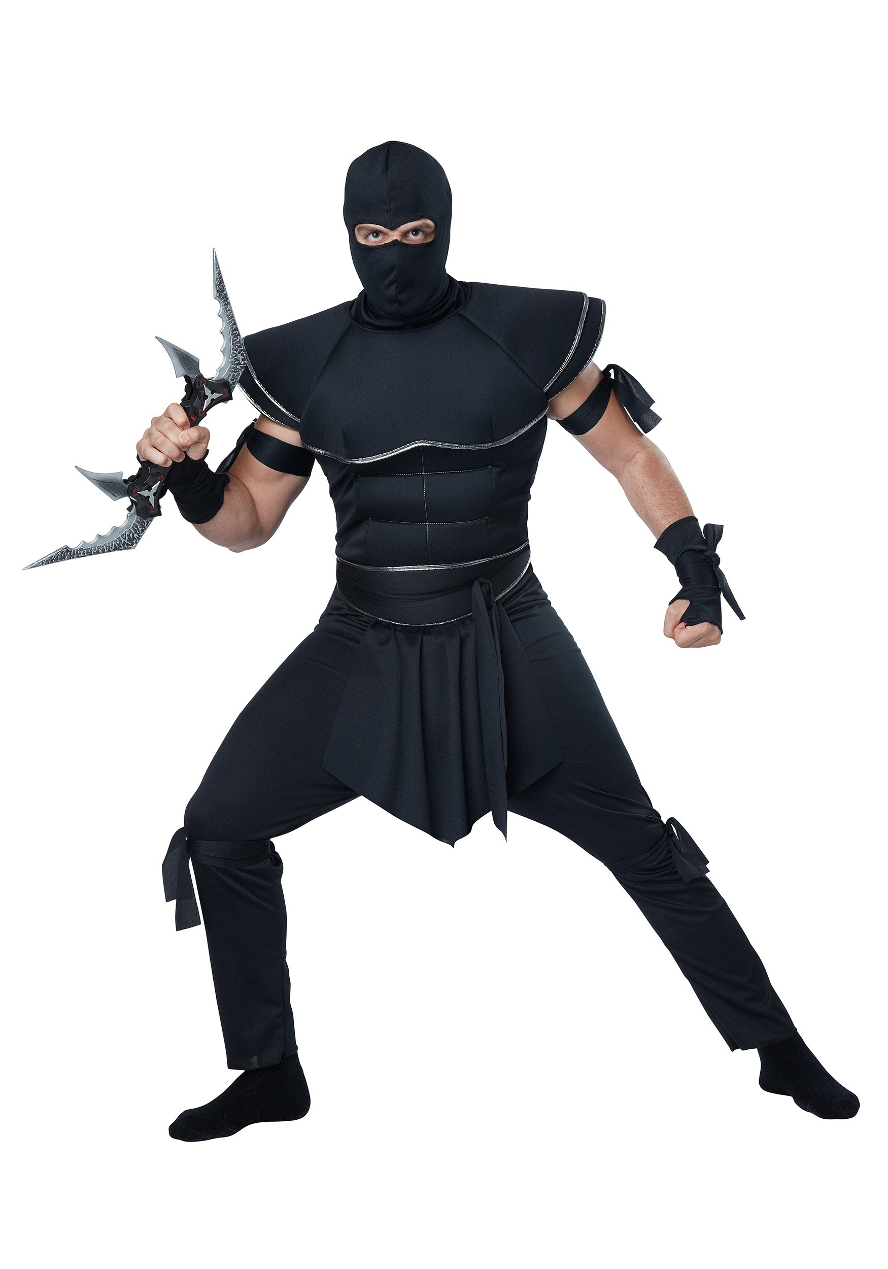 HalloweenCostumes.com X Large Men Ninja Assassin Costume for Men, Black