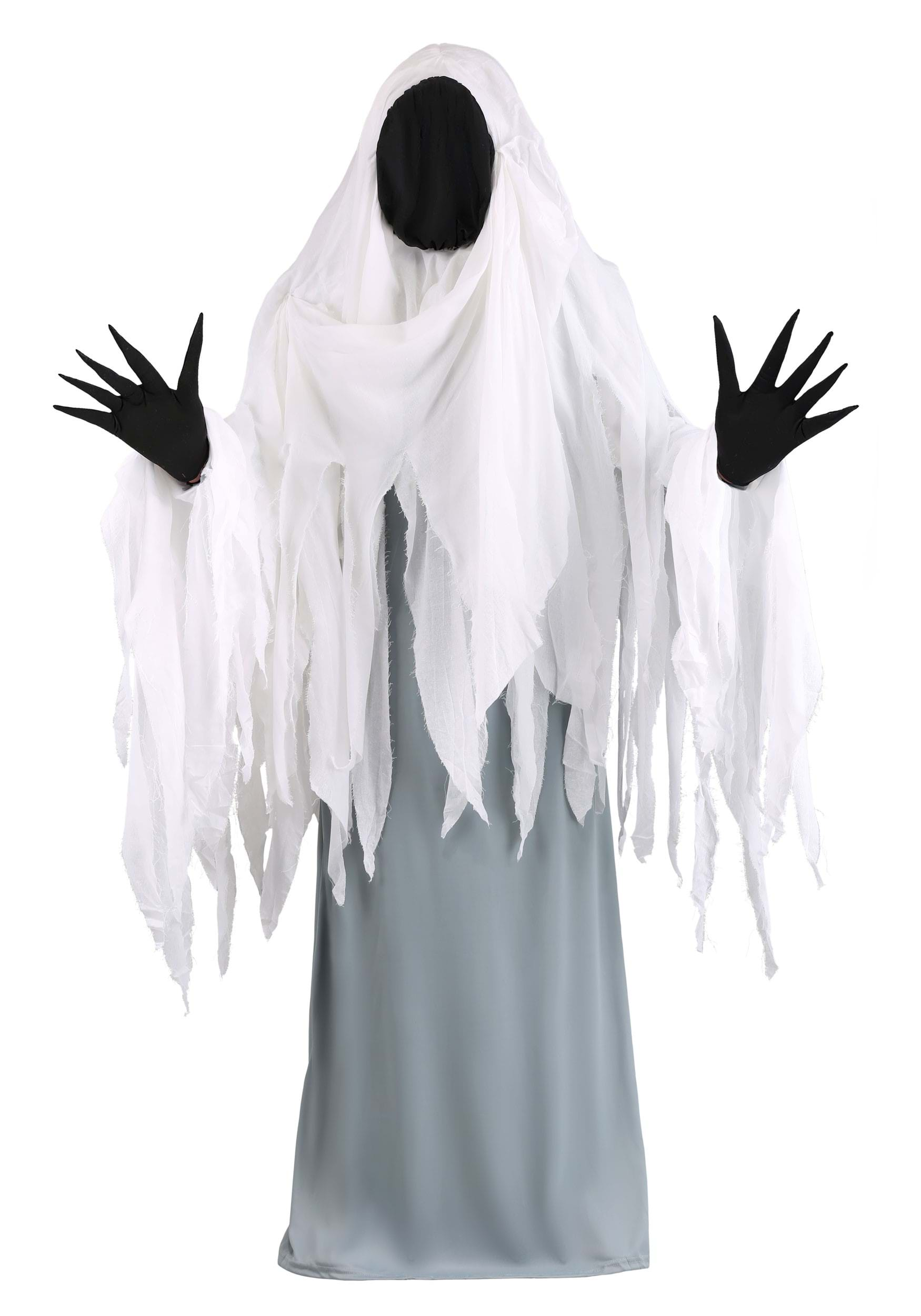 Photos - Fancy Dress GHOST FUN Costumes Plus Size Spooky  Adult Costume Black/Gray/White 