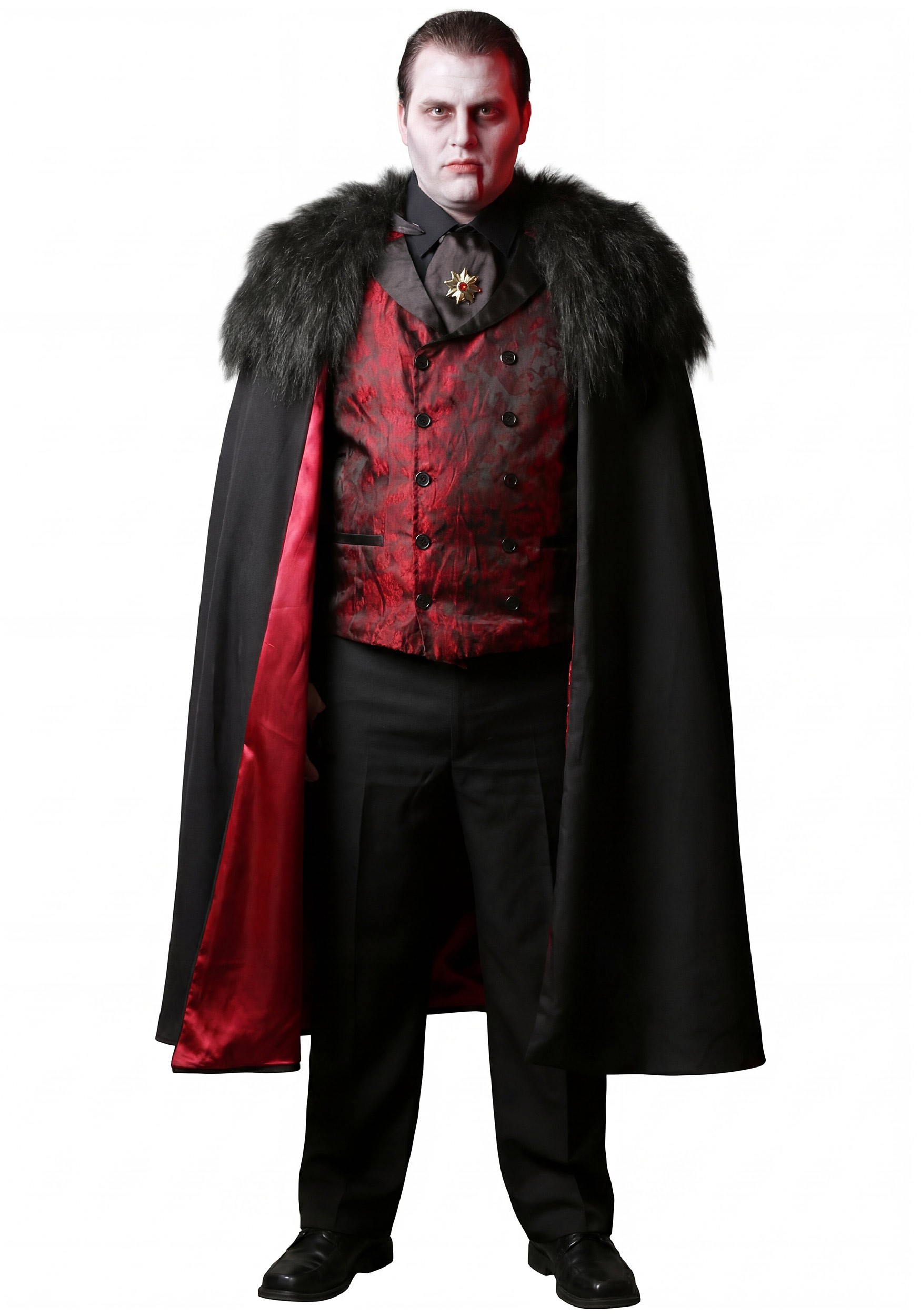 Plus Size Deluxe Vampire Men's Costume | Adult Vampire Costumes