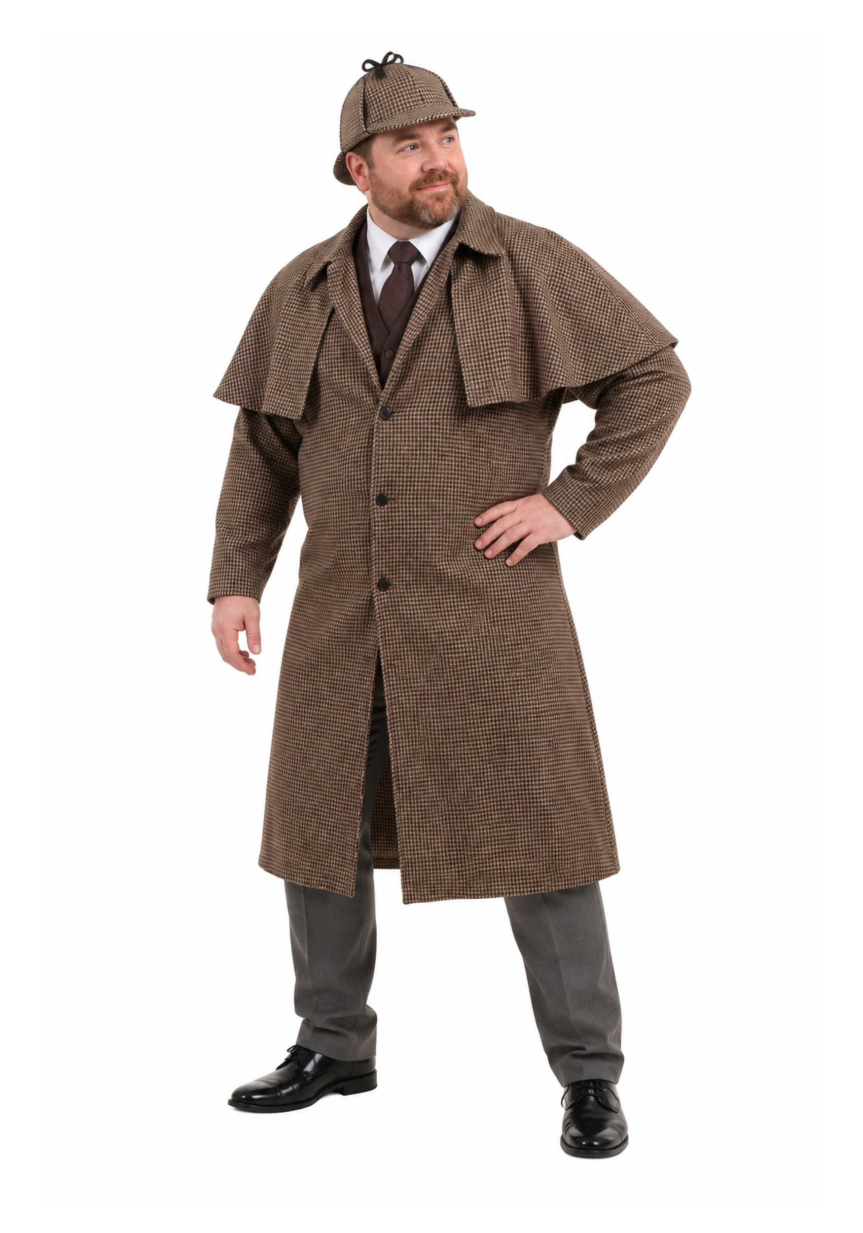 Men's Plus Size Sherlock Holmes Costume | Historical Costumes