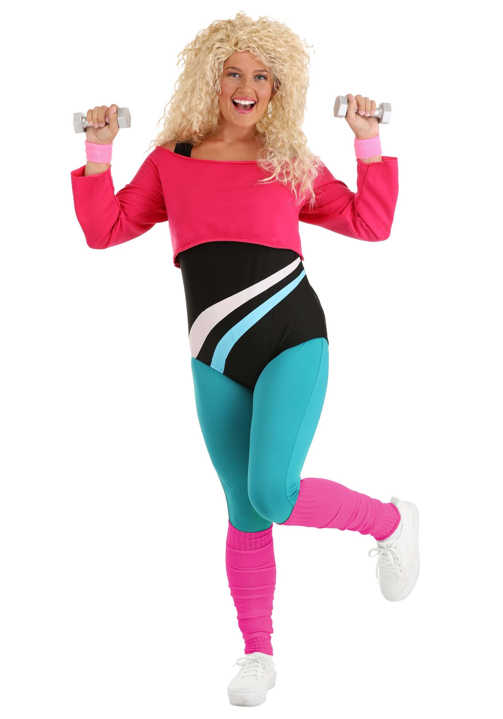 Footless Tights - 80's Neon - Adult Halloween Costumes