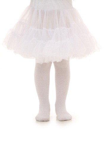 Toddler White Knee Length Crinoline