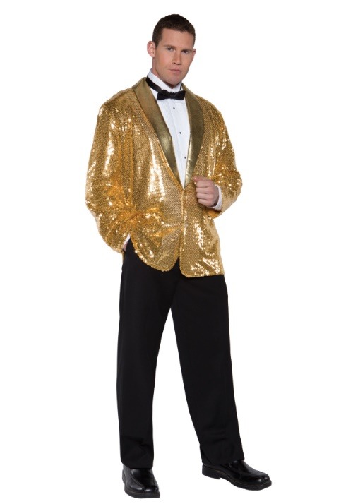 Costume Gold Sequin Men's Jacket