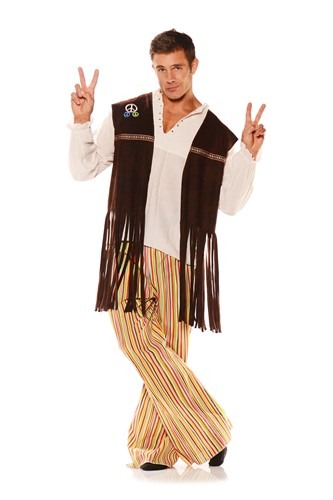 Adult Fringe Hippie Vest Costume Update Main
