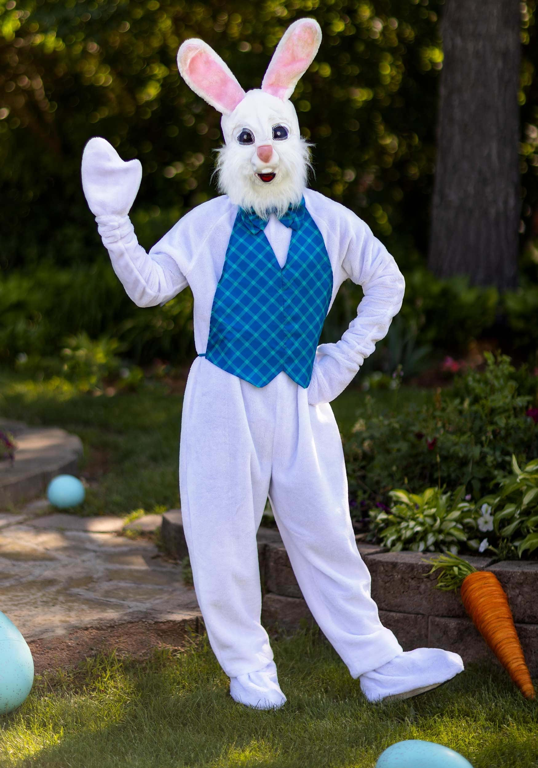 Mascot Happy Easter Bunny Costume