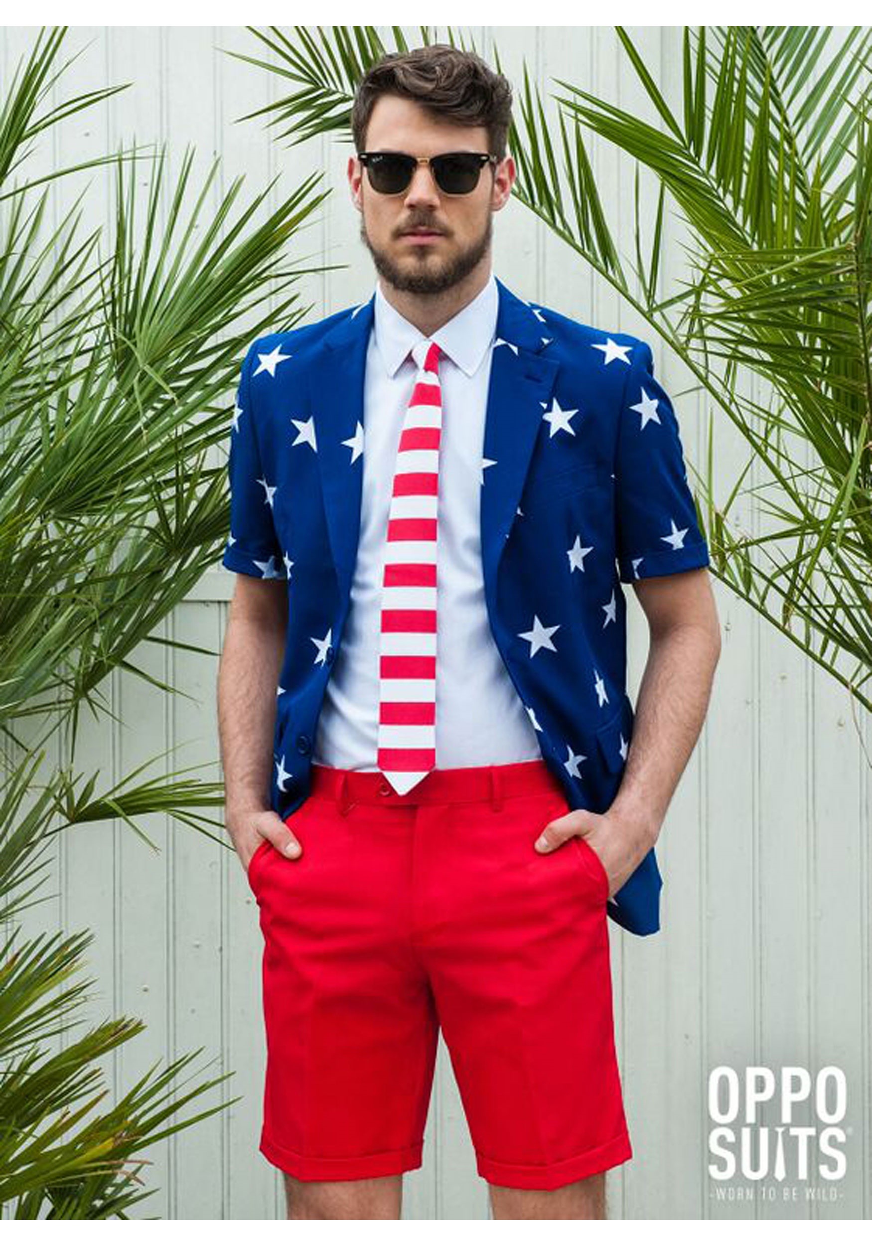 OppoSuits Stars & Stripes Summer Suit Men's Costume