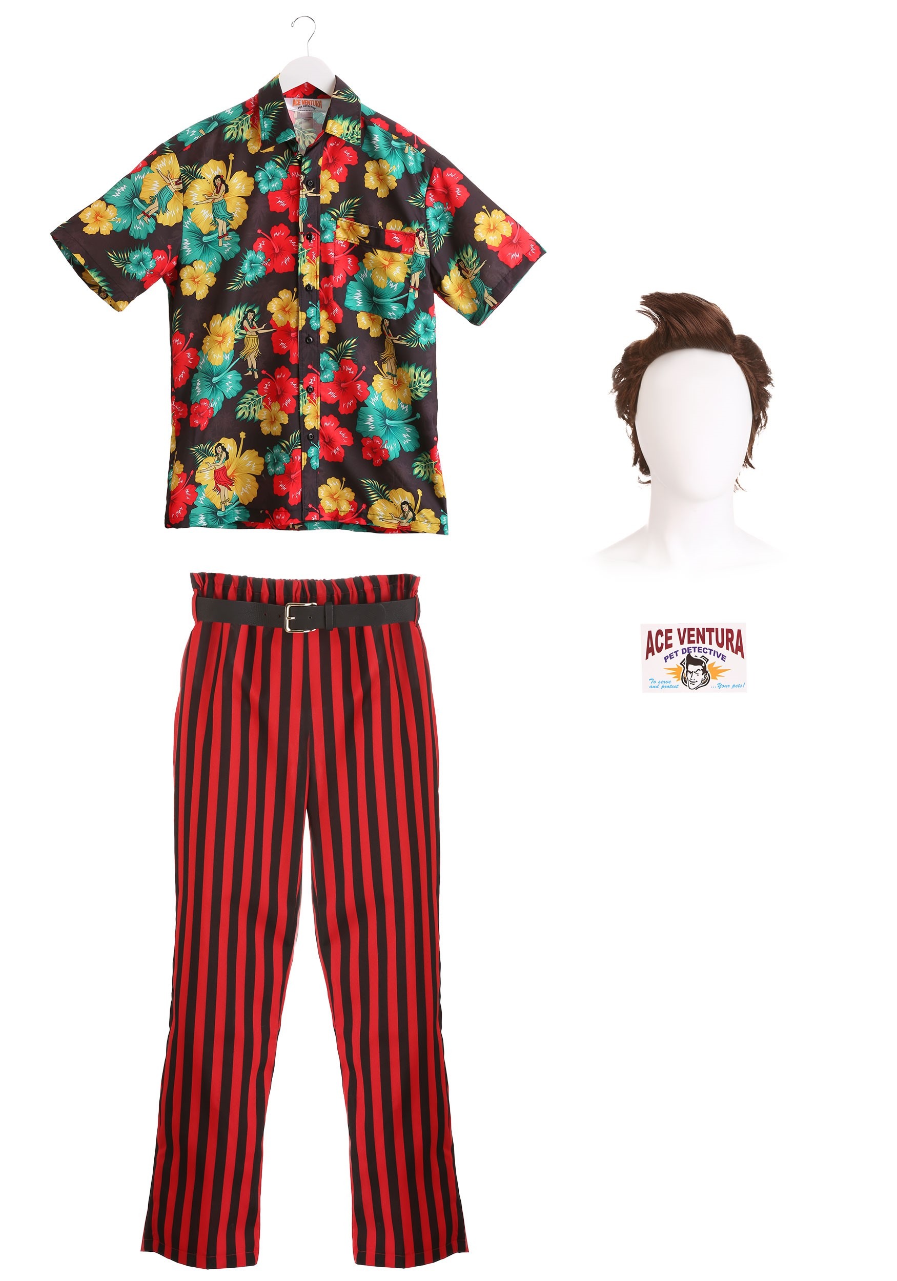 Child Ace Ventura Costume with Wig