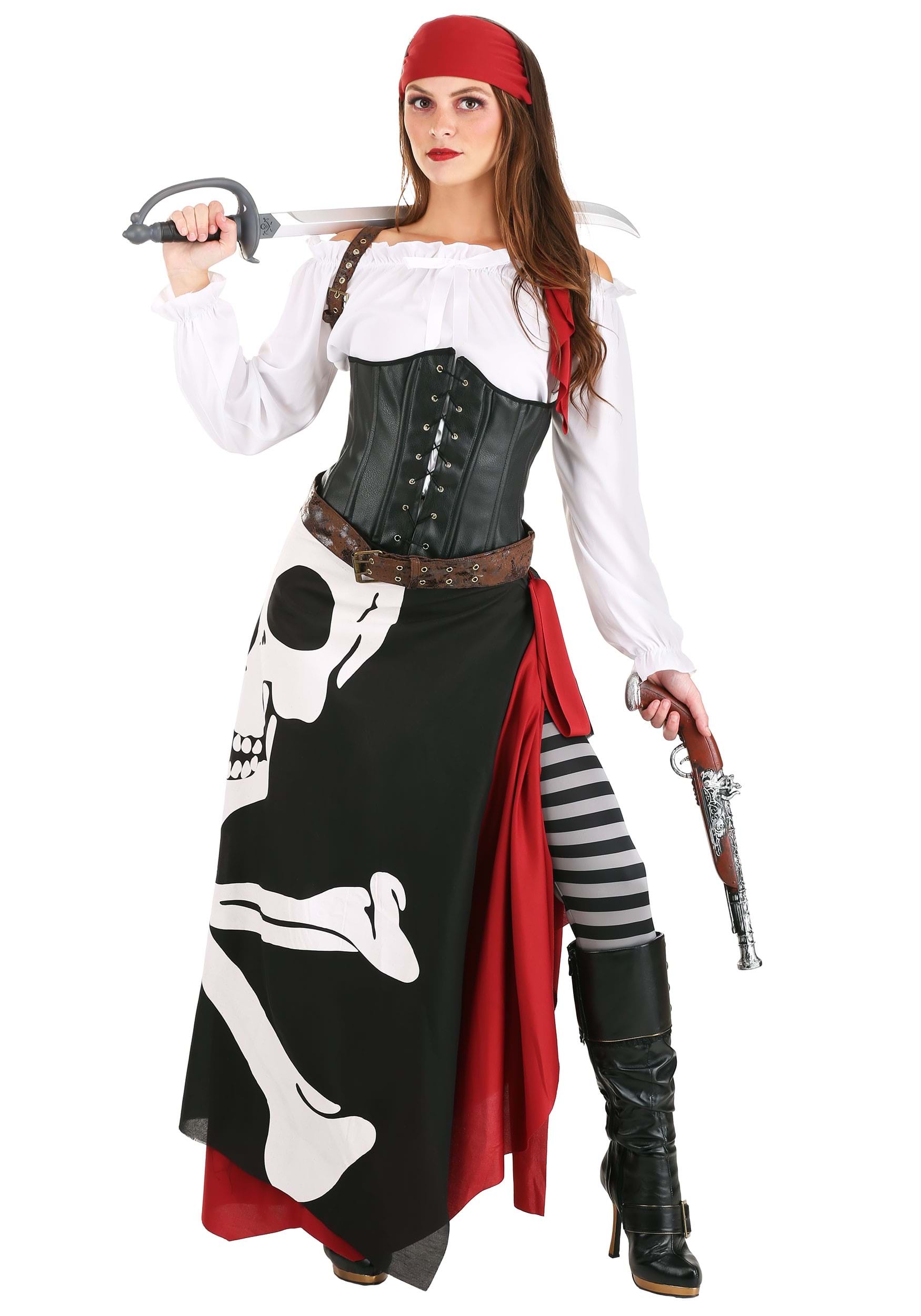Pirate Fancy Dress 3 Piece Set Cutlass Pistol Eyepatch Pirate Gun Kit New