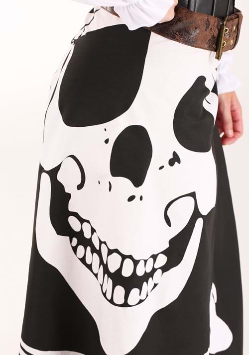 Womens Skeleton Flag Rogue Pirate Halloween Costume 6024