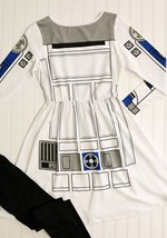 Womens Star Wars I am R2D2 Skater Dress Costume Alt 3