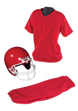 Child Deluxe Football Red Uniform Set