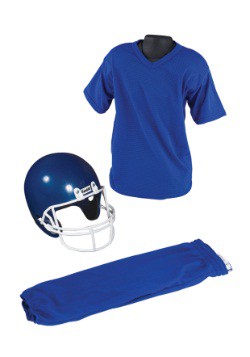 Child Deluxe Football Blue Uniform Set