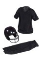 Child Deluxe Football Black Uniform Set