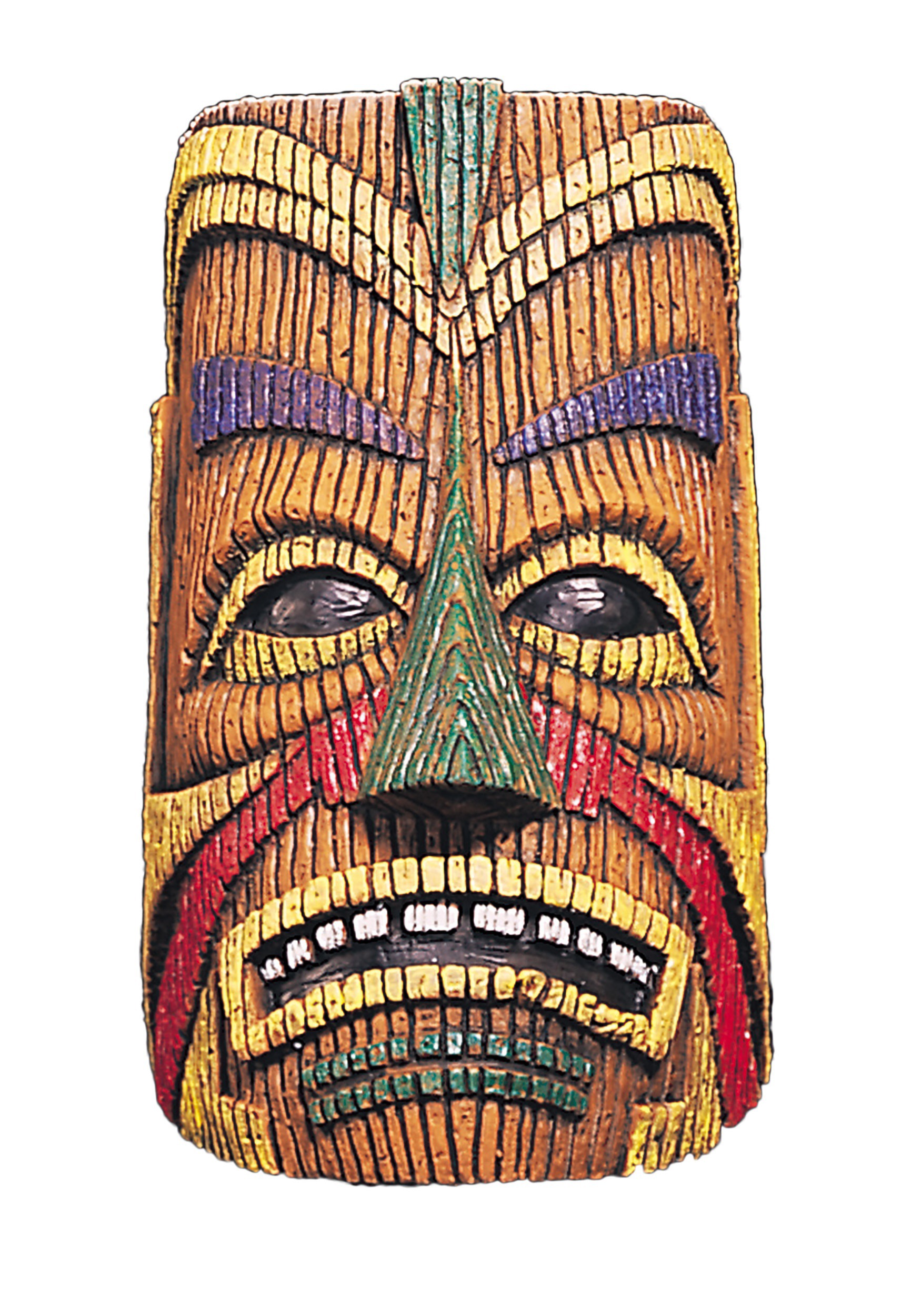 Máscara de látex de Tiki Polinesia de Tiki para adultos Multicolor Colombia