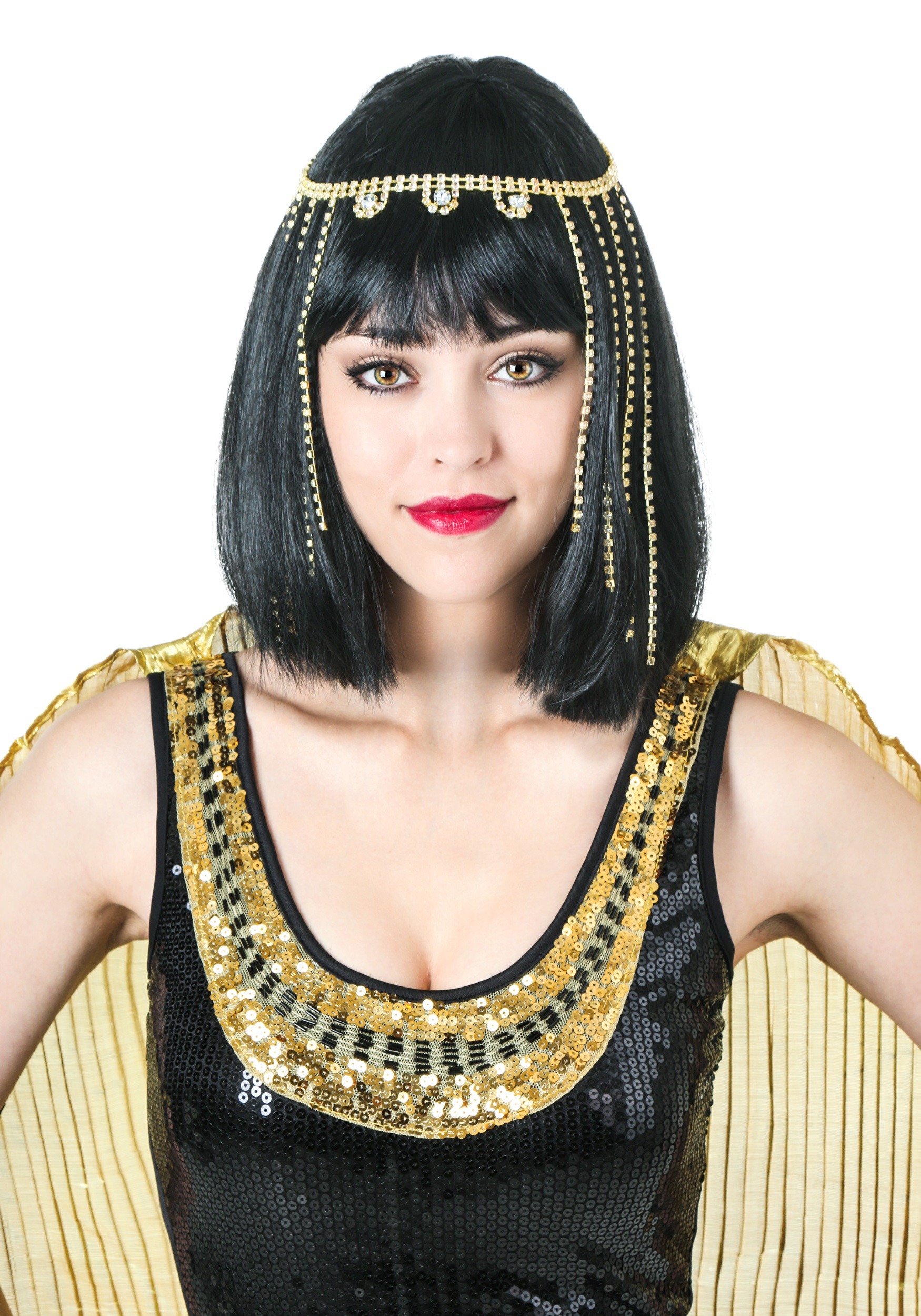 Deluxe Short Cleopatra Women s Wig Historical Accessories