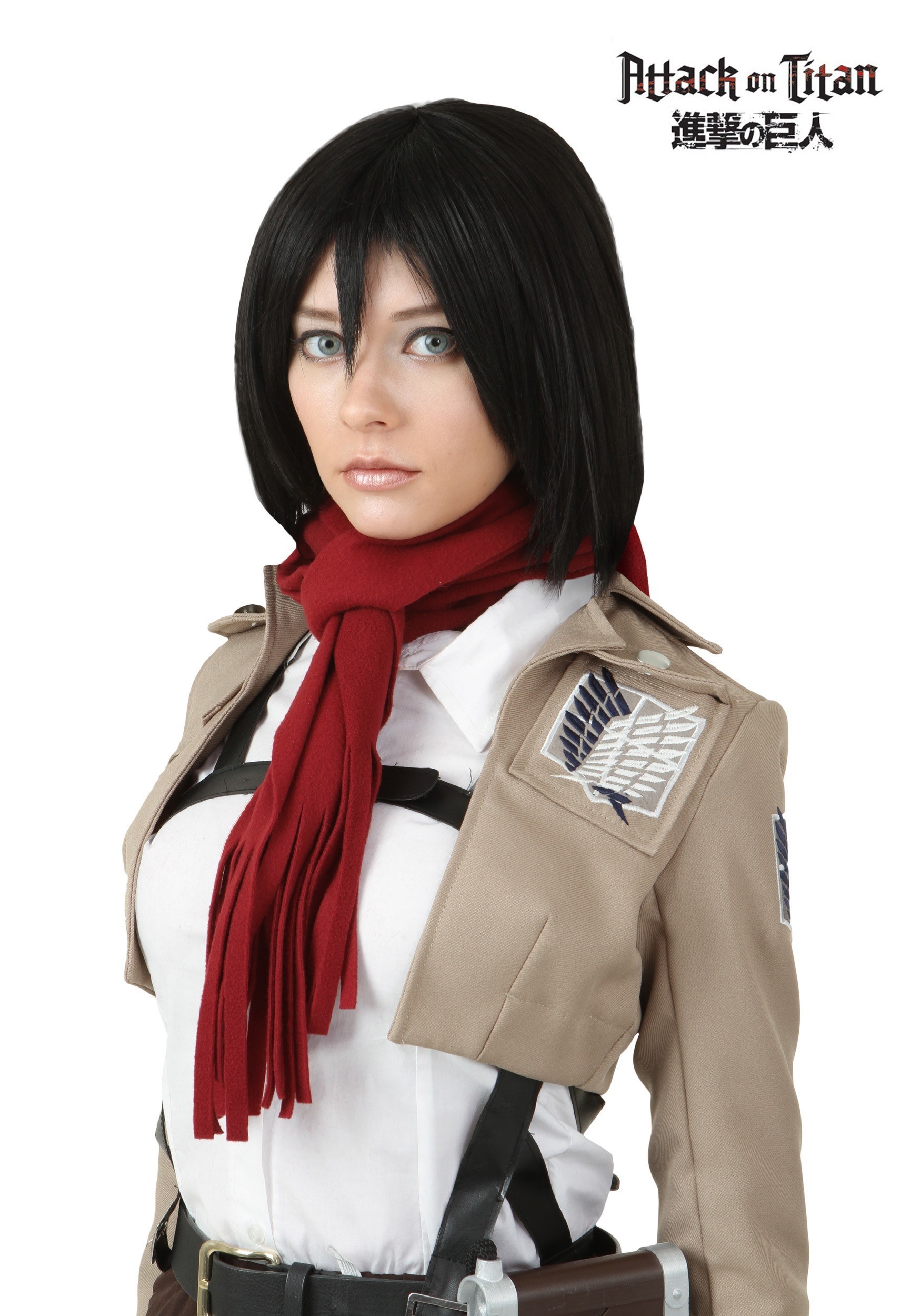 Ataque a la peluca del titán Mikasa Ackerman Multicolor