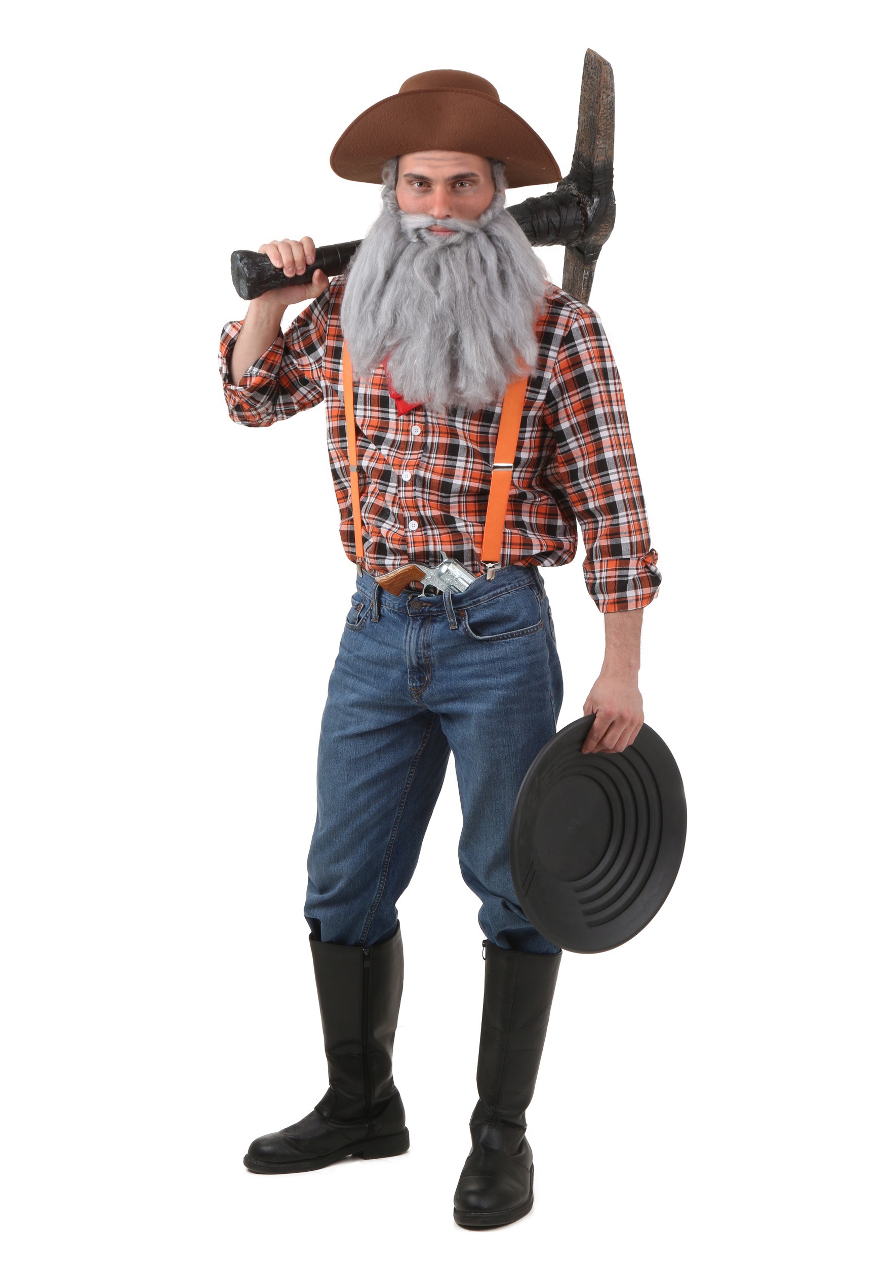 Men's Plus Size Prospector Costume