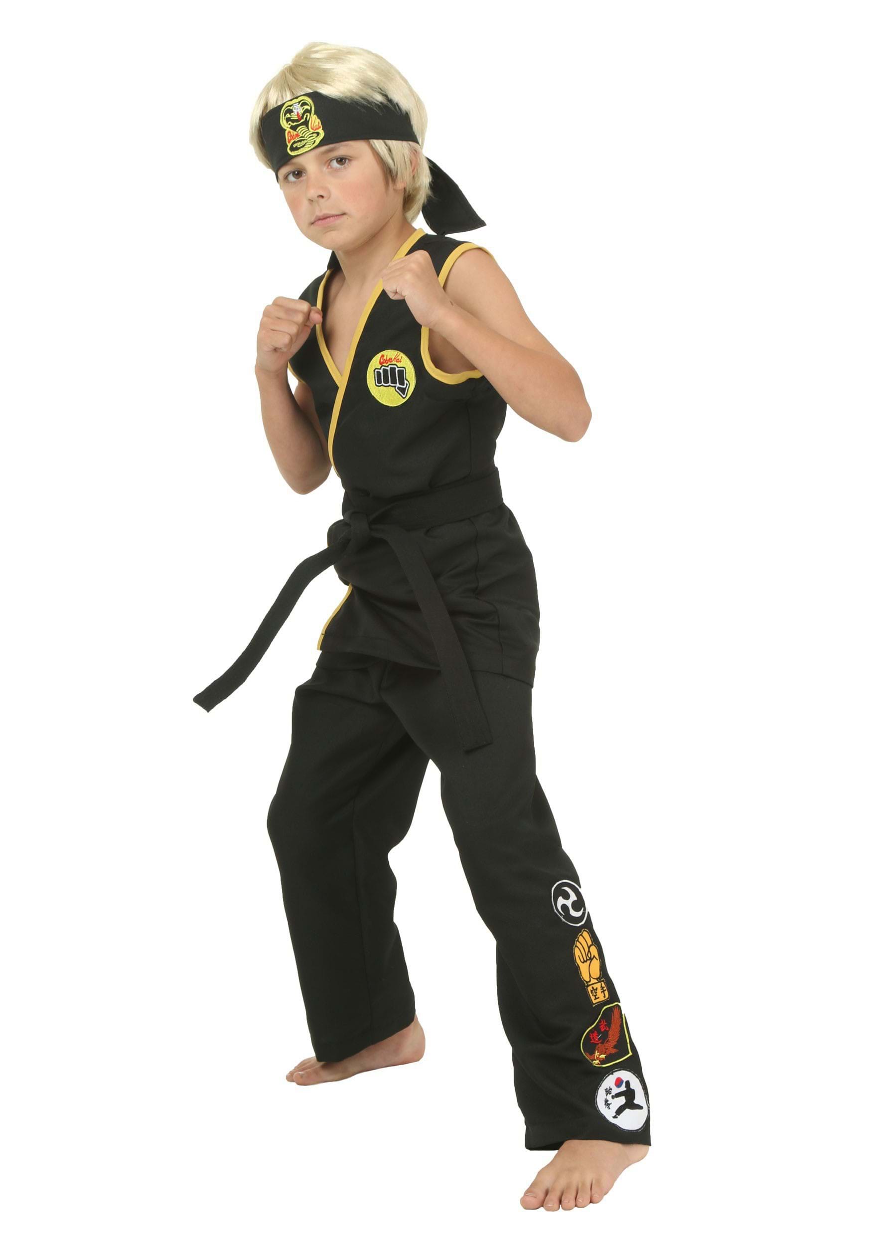 Photos - Fancy Dress Cobra FUN Costumes Child  Kai Costume | The Karate Kid Costumes Black 