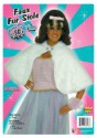 Women's White Faux Fur Stole