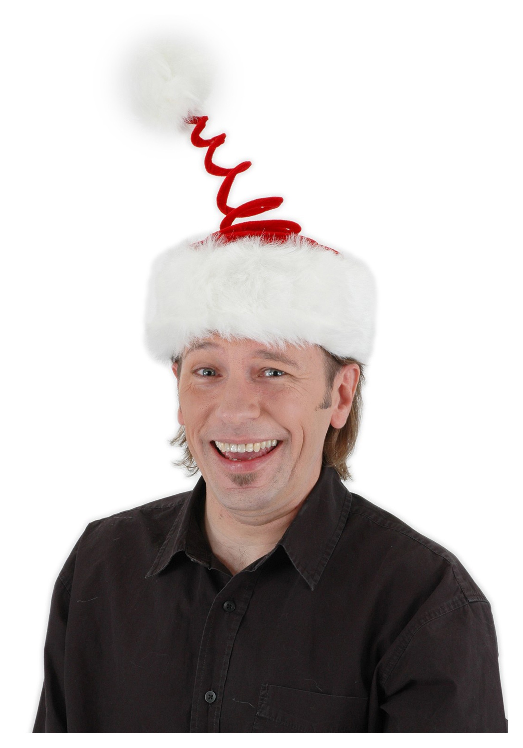 Springy Santa Claus Costume Hat
