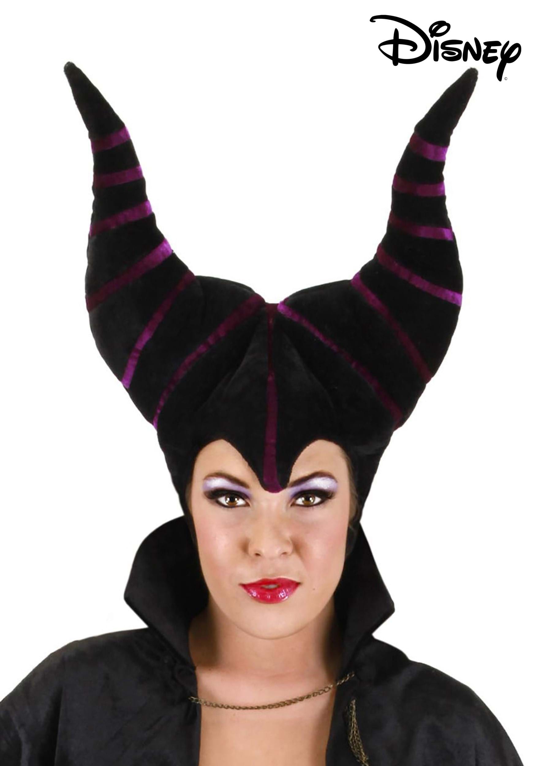 Adult Deluxe Maleficent Horns Headpiece Headwear Halloween Cosplay Accessories 