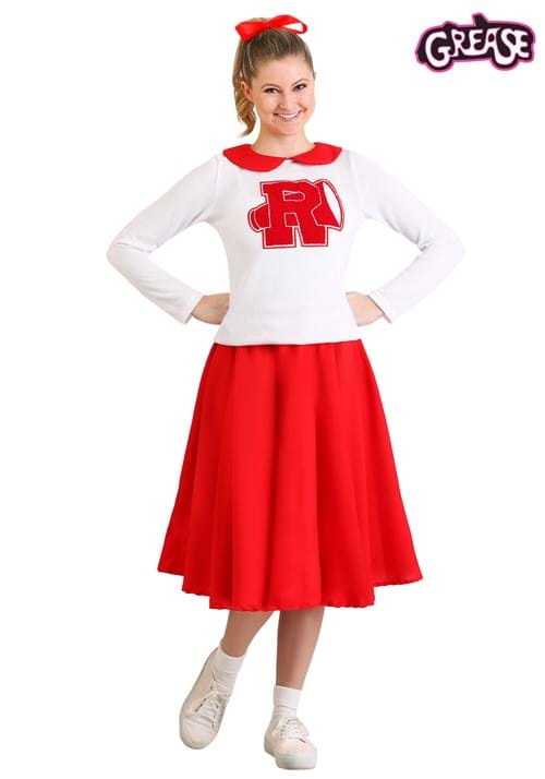 50s Costumes | 50s Halloween Costumes Grease Rydell High Cheerleader Costume for Women  AT vintagedancer.com