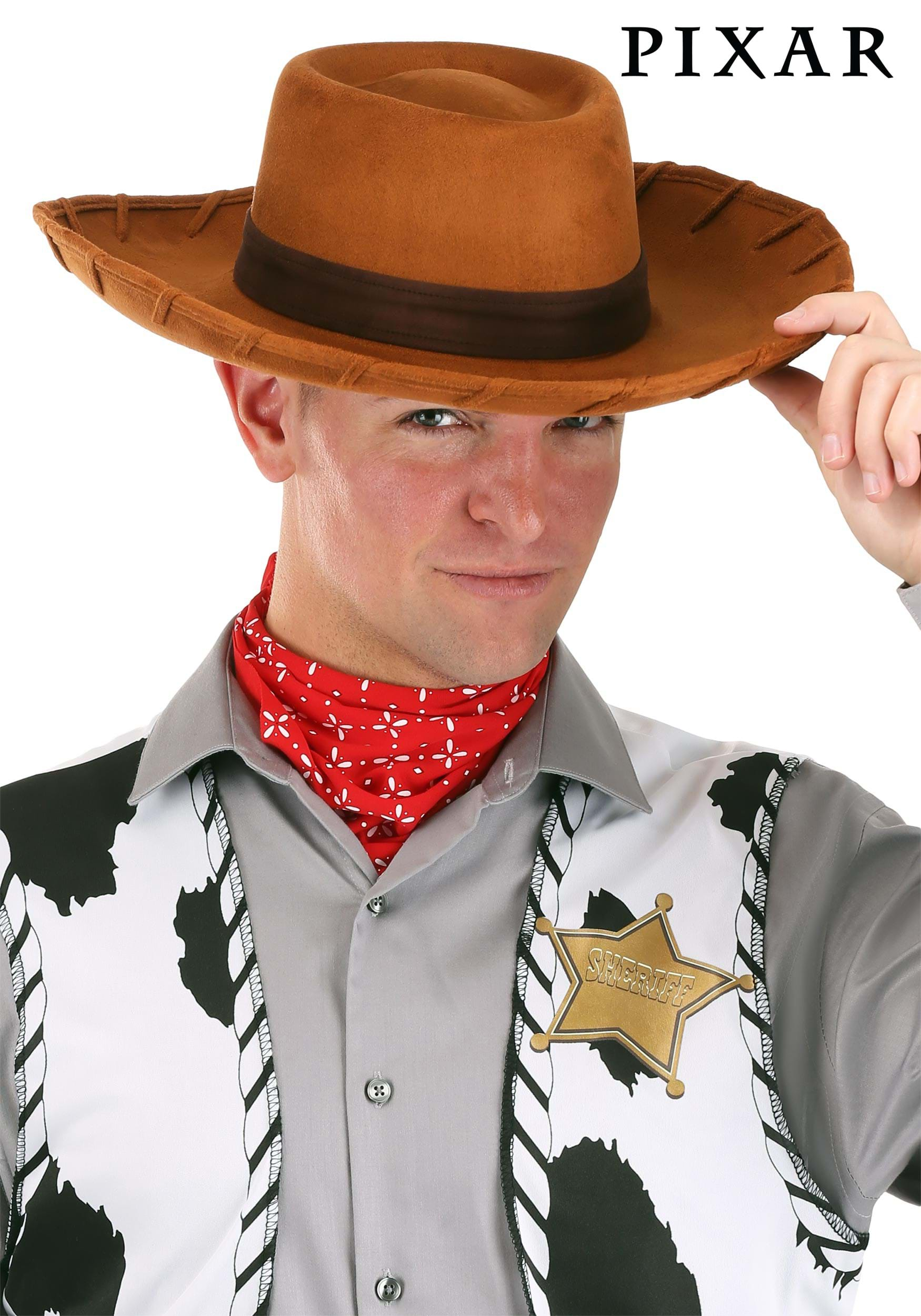 Adult's Brown Cowboy Hat with Hatband