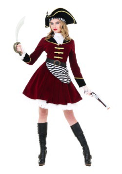 Women's Captain Hook Costume with Hat