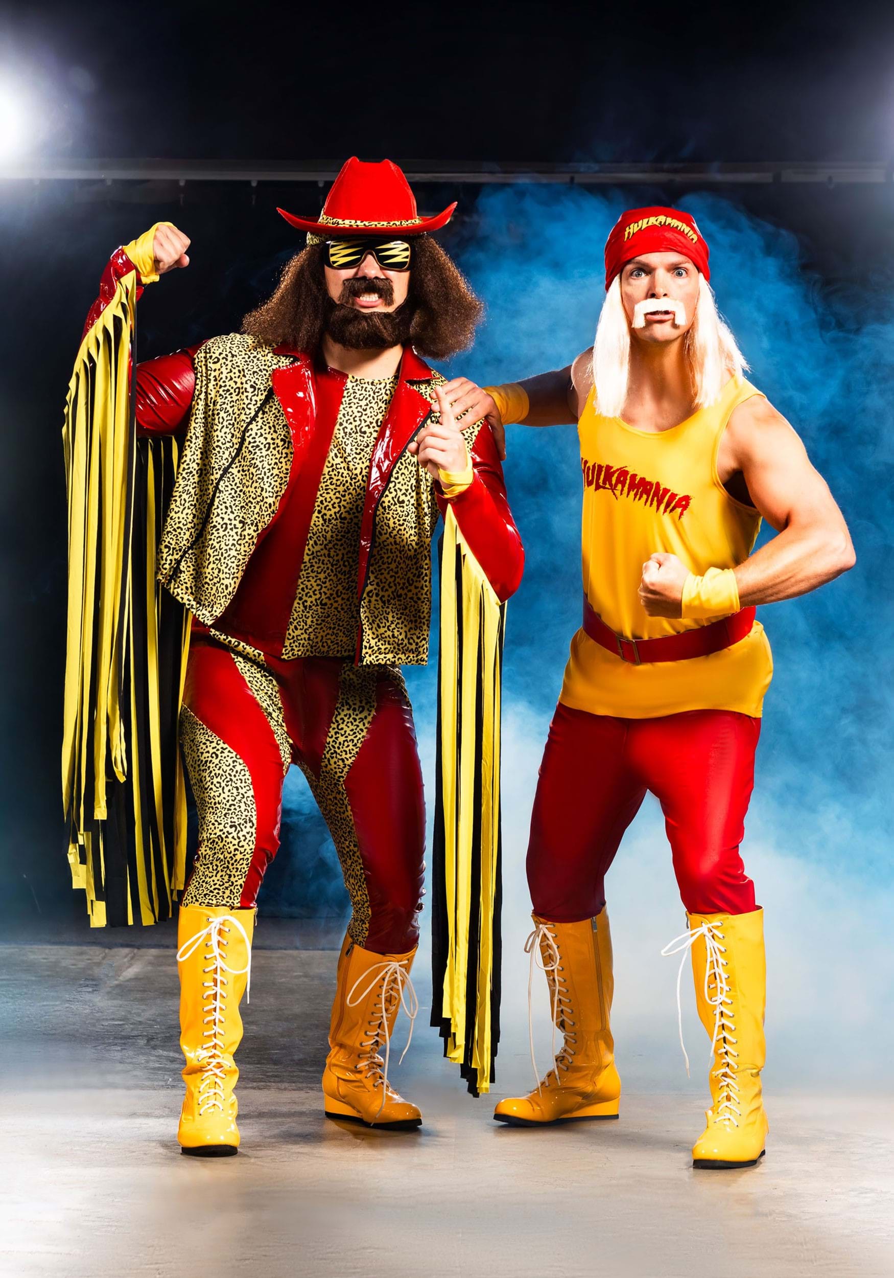 WWE Hulk Hogan Adult Halloween Costume T-Shirt - Yellow Hulkamania Sleeveless - Official