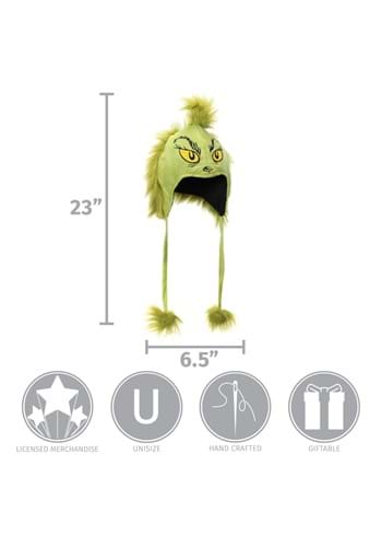 Grinch Deluxe Hoodie Hat - Grinch Accessories, Holiday Costume Ideas