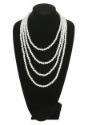 Multi Strand Pearl Flapper Necklace