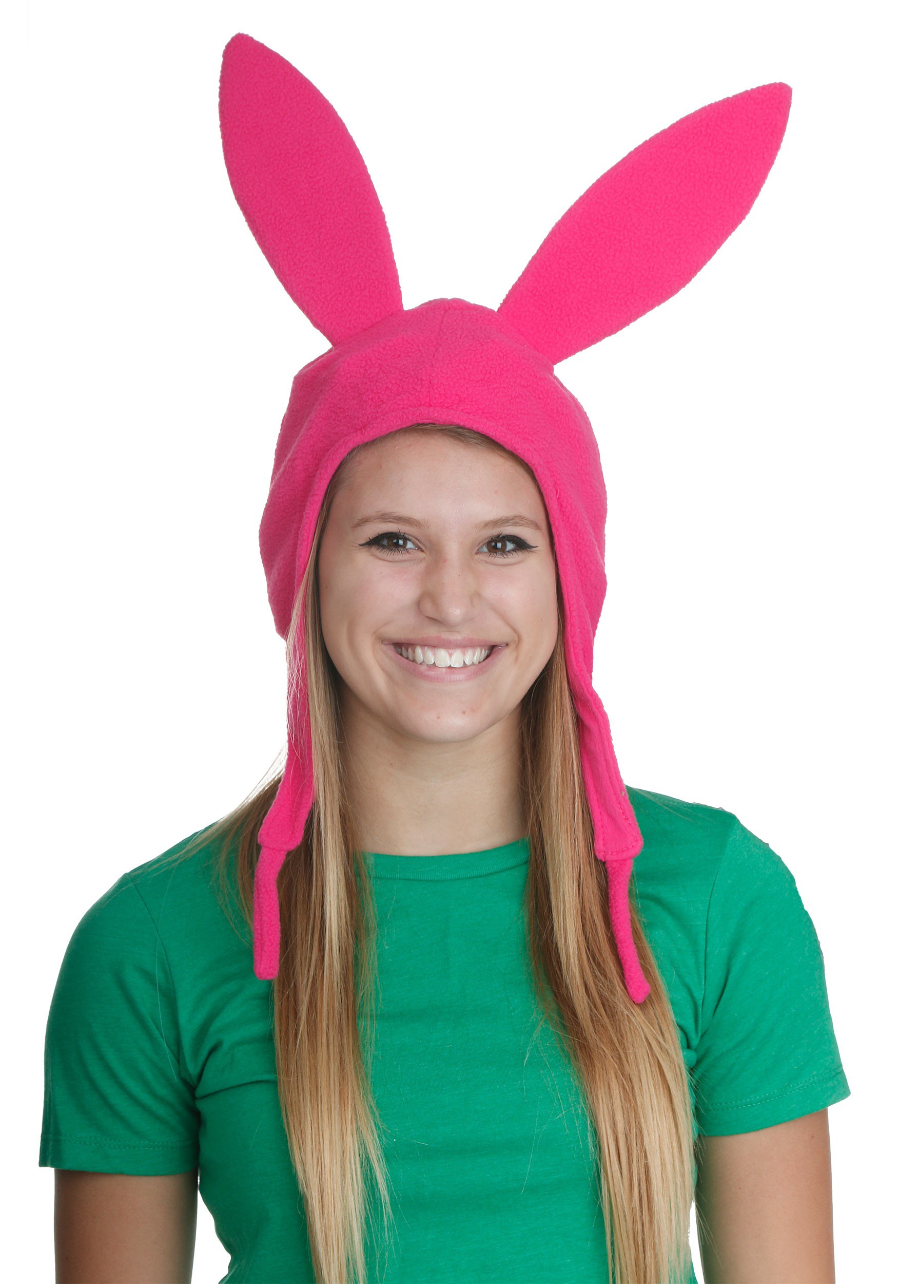 Bob's Burgers Louise Hat with Green Dress Costume Set.