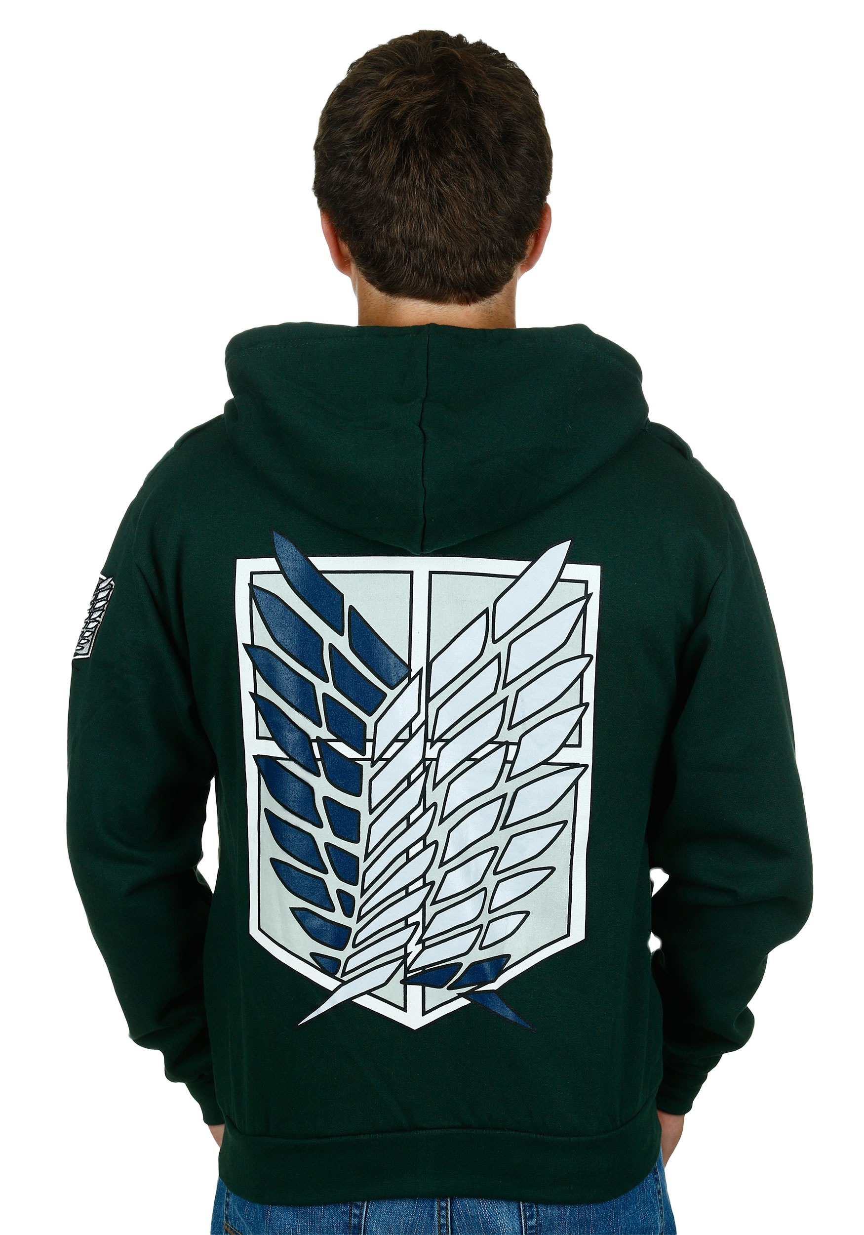Attack On Titan Scout Regiment Chest Pocket Hoodie Costume
