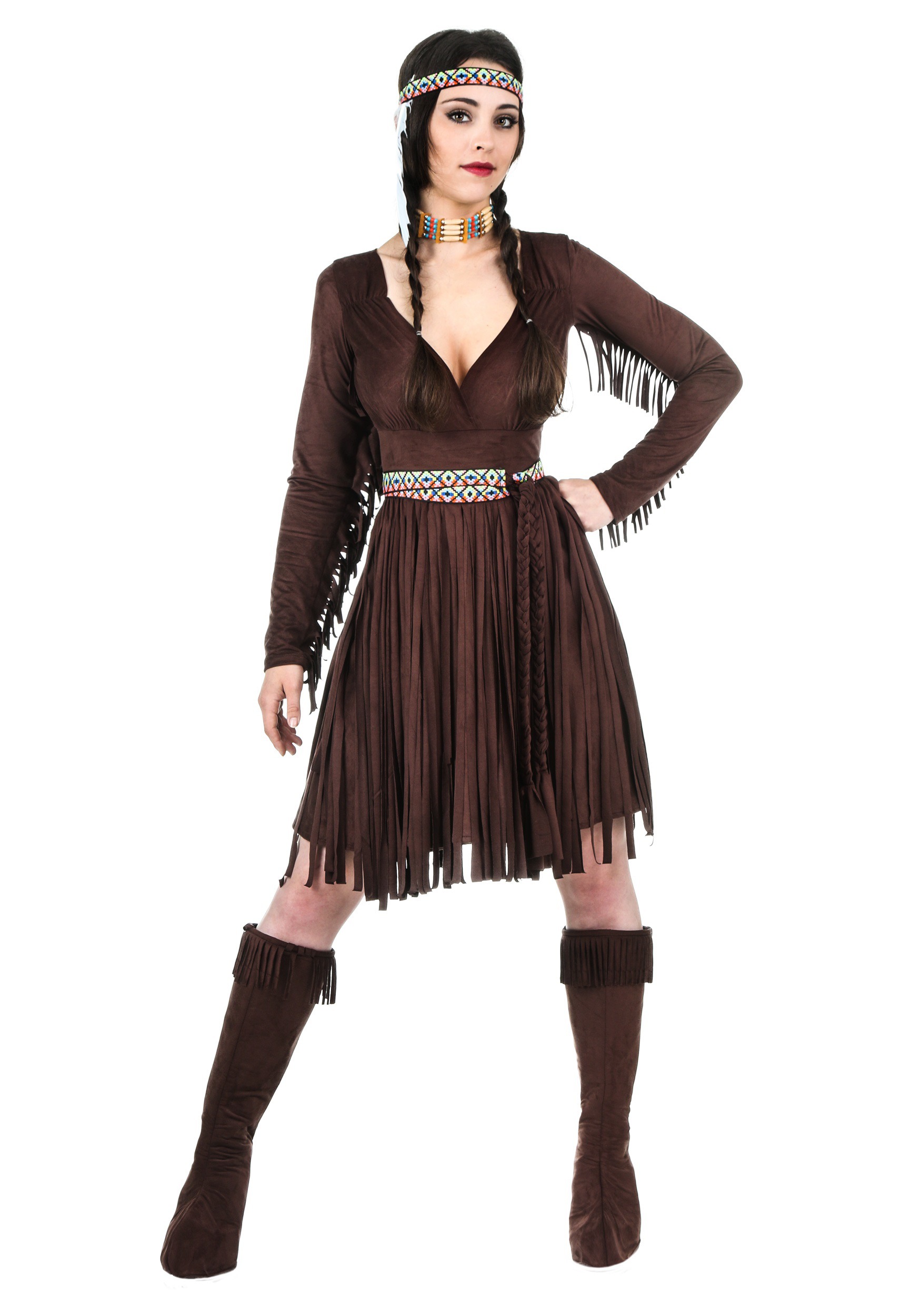 Plus Size Womens Native American Dress Costume 2728