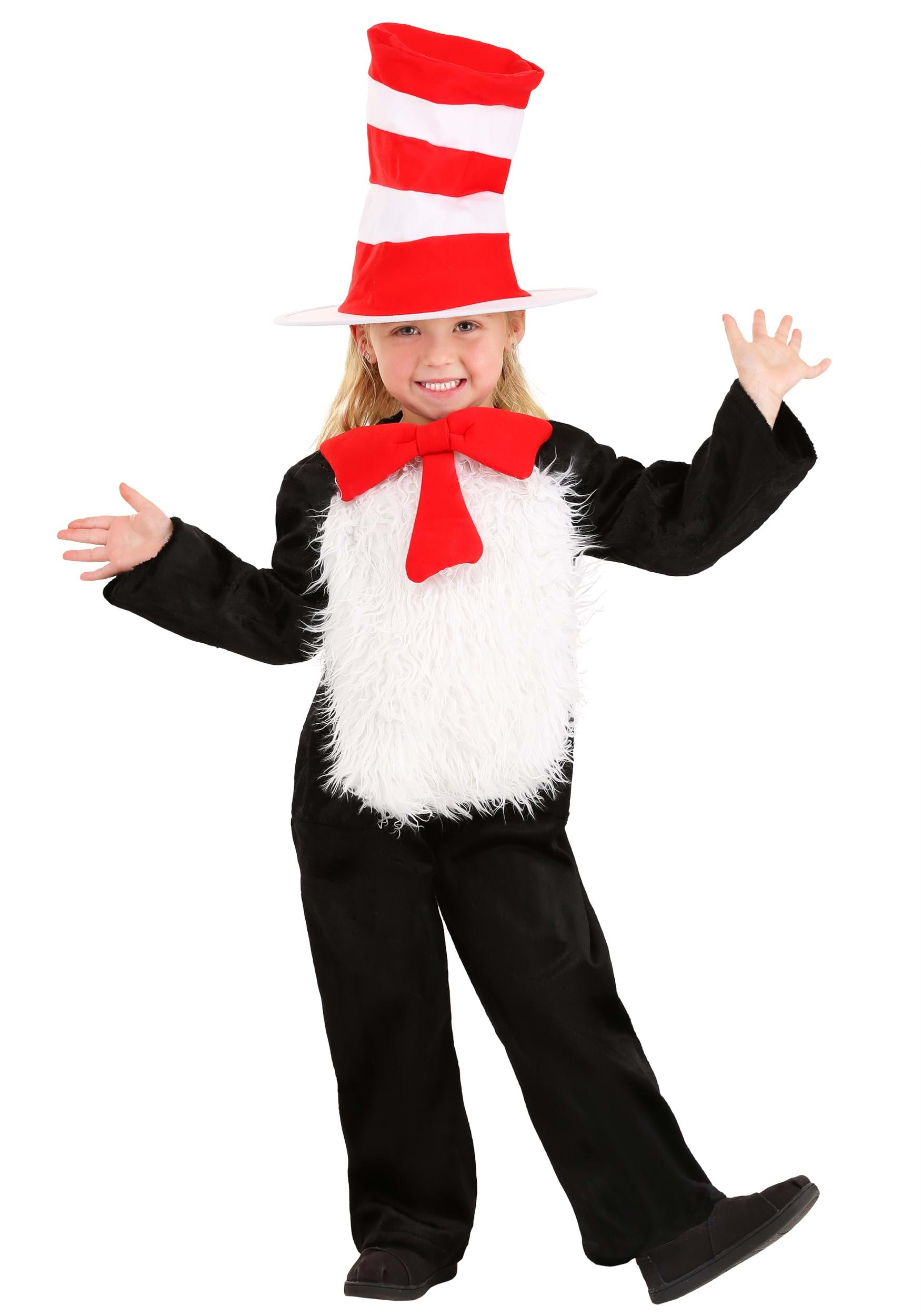 Cat In The Hat Halloween Costume Toddler - Deluxe Toddler Cat in the Hat Costume